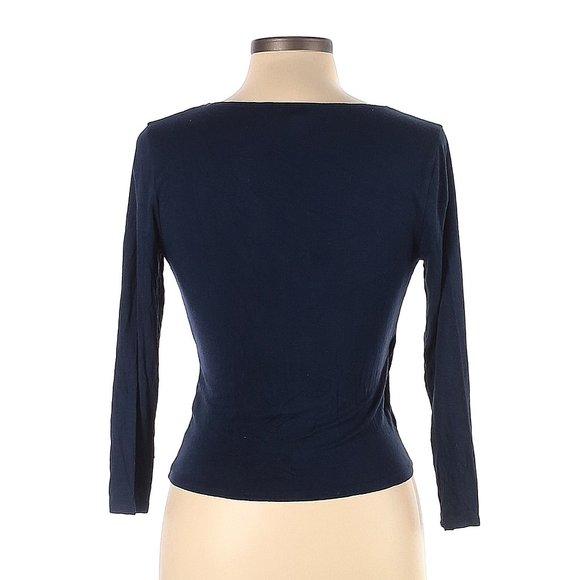 Cape Juby V-Neck Cross Front Long Sleeve Top - L - Picture 6 of 7